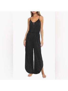 BECCA Breezy Wide Leg Swimsuit Coverup Jumpsuit Size S